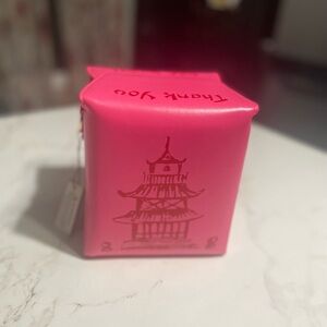 NWT “Hello 3AM” Chinese Takeout Bag – Bright Pink Statement Piece